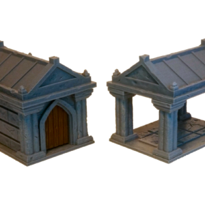 Mausoleum Set - Stone for TTRPGs, Diorama, Graveyard